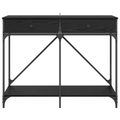 vidaXL Konzolový stôl Čierny dub 100 x 39 x 78,5 cm Kompozitné drevo