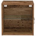 vidaXL Floating Shelf with LED Light 2 ks Hnedá 40 x 28,5 x 40 cm