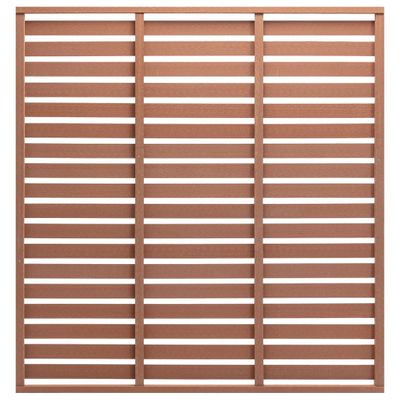 vidaXL Plotový panel WPC 180x180 cm hnedý