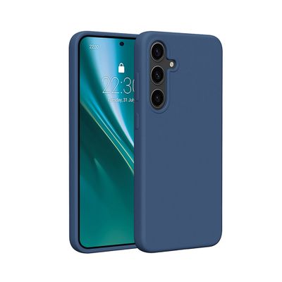 Etteri Silikónové puzdro pre Samsung Galaxy A17 5G / A18 5G tmavomodrá
