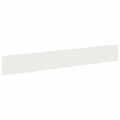 vidaXL Obrubník trávnika 30 ks 100 x 15 cm Oceľ Biela