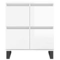 vidaXL Komoda vysoký lesk biela 60x35x70 cm spracované drevo