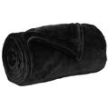vidaXL Prikrývky na hodenie 6 ks Čierna 150 x 200 cm 4.68 kg Flís