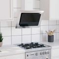 vidaXL Nástenný digestor 60 cm nerez a tvrdené sklo strieborný