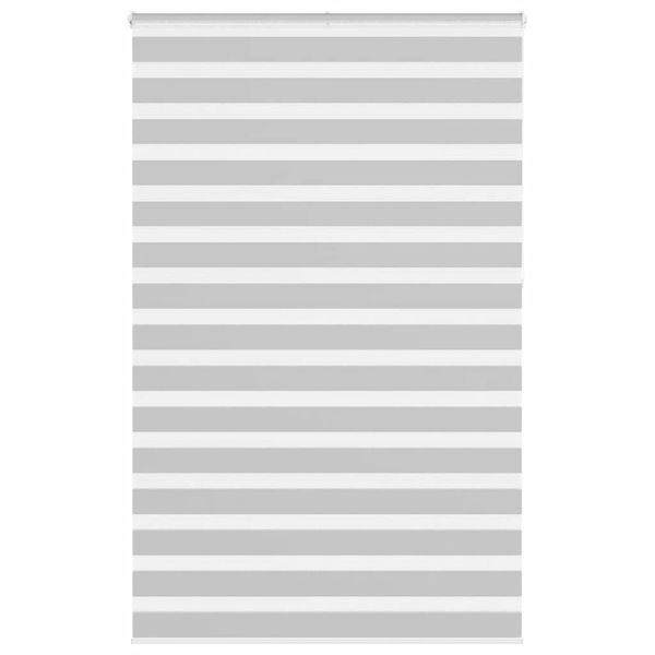 vidaXL Zebra roleta svetlosivá 140x230cm šírka látky 135,9cm polyester