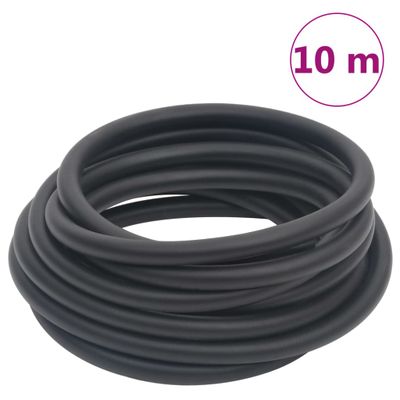 vidaXL Hybridná vzduchová hadica, čierna 0,6" 10 m, guma a PVC