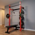 Multifunkčný skladací posilňovací stojan - Power Rack HMS KLT34 červený