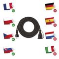Predlžovací kábel EMOS P01710R guma-neopren PROFI spojka 10m / 3x 2,5mm / IP44 / čierny