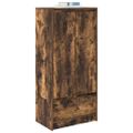 vidaXL skriňa so zásuvkou Dub dymový 55,5x34x119,5 cm