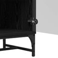 vidaXL Servírovacia skriňa Čierny dub 35 x 37 x 117 cm