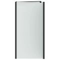 vidaXL Zábrana sprchy Čierna 120 x 68 x 130 cm ESG sklo a hliník