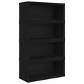 vidaXL Roh na skladovanie CD 4 ks Čierny dub 40 x 17 x 17 cm