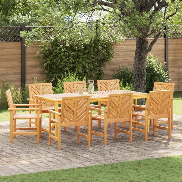 vidaXL Jedálenská stolička 8 pcs Prírodná 62,5 x 59 x 89 cm