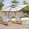 vidaXL Roma Parasol Béžová 286 x 284 x 265 cm Hliník a polyester