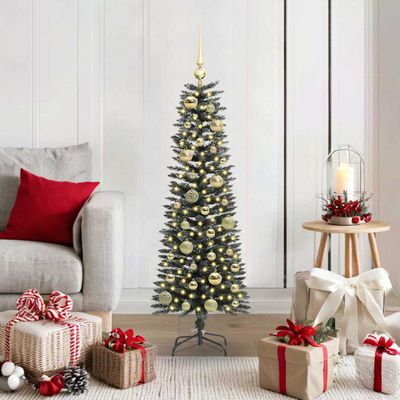 vidaXL Umelý vianočný stromček Zelená 120 cm PVC, plast a oceľ