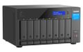 QNAP TVS-h874X-i9-64G (16core (i9), ZFS, 64GB RAM, 8x SATA, 2x M.2 NVMe, 2x PCIe, 2x2,5GbE, 2x10GbE) NAS server, Intel Core i9 16-core, 64GB DDR4, 8× 3.5" SATA, 2× M.2 NVMe, 2× 10GbE, 2× 2.5GbE, PCIe Gen 4, GPU passthrough