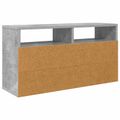 vidaXL Nízka skriňa so zásuvkou Betónová šedá 72 x 22,5 x 38 cm
