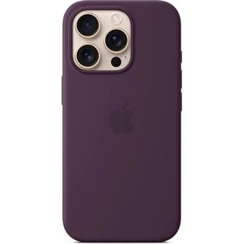 iPhone 16 Pro Silicone Case with MS - Plum