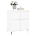 vidaXL Komoda vysoký lesk biela 60x35x70 cm spracované drevo