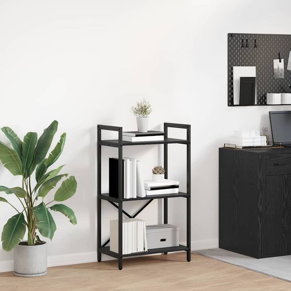 vidaXL Regál na knihy Čierny dub 56 x 34 x 96 cm Kompozitné drevo