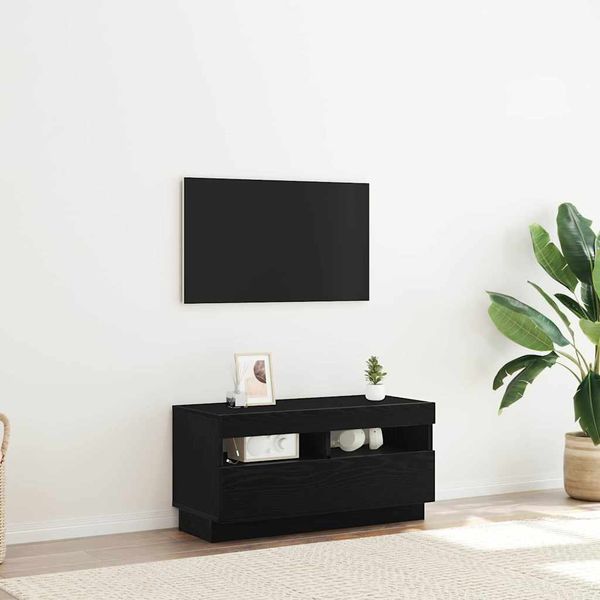 vidaXL TV skrinka Čierny dub 80 x 35 x 40 cm Kompozitné drevo