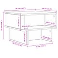 vidaXL Konferenčný stolík Sonoma dub 48 x 46 x 35 cm Kompozitné drevo