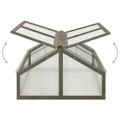vidaXL Skleník 120x80x50 cm jedľové drevo