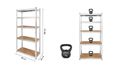 Skladový regál REBEL RB-1251R 180x90x40, červený