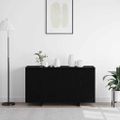 vidaXL Servírovacia skriňa Čierny dub 135 x 41 x 75 cm