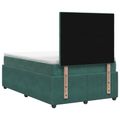 vidaXL Posteľ boxspring s matracom Tmavozelená 120 x 190 cm Zamat
