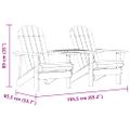 vidaXL Záhradné stoličky Adirondack+stolík, jedľový masív