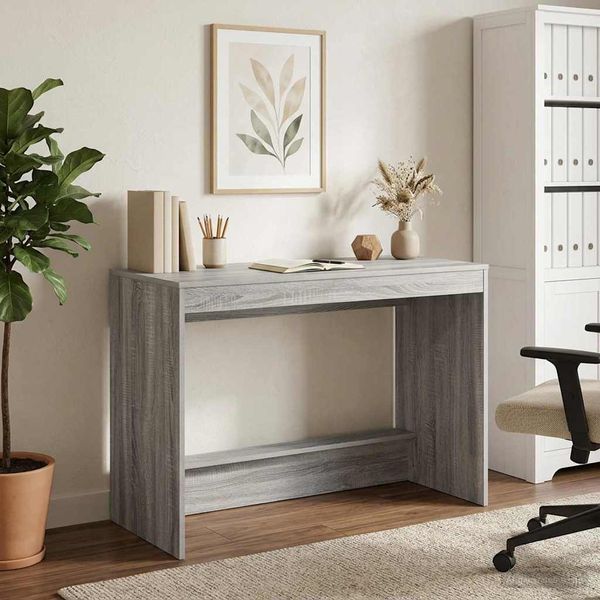 vidaXL Postelový stôl Sivý Sonoma Kompozitné drevo 100 x 45 x 75 cm