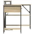 vidaXL Stôl Sonoma dub 120 x 79 x 86,5 cm Kompozitné drevo