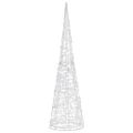 vidaXL Akrylové dekoratívne pyramídové LED svetlo studené biele 90 cm