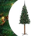 vidaXL Úzky vianočný stromček Zelená 180 cm
