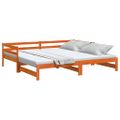 vidaXL Vysúvacia denná posteľ voskovohnedá 80x200 cm masívna borovica