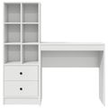 vidaXL Stôl Biela 125,5 x 40 x 127 cm 2 ks