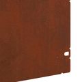 vidaXL Obrubníky trávnika 30 ks 103 x 0,05 x 22 cm Hrdzavý