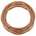 vidaXL Kožená šnúrka 1 Hnedá Ø3 mm x 50 m Koža