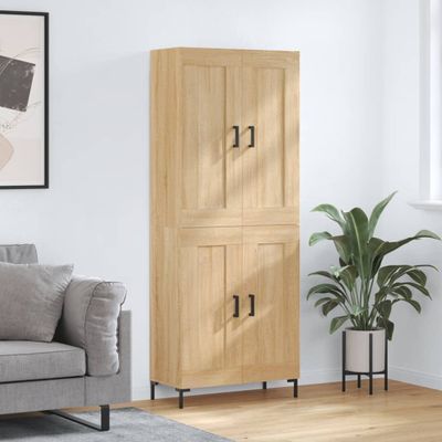 vidaXL Vysoká skrinka dub sonoma 69,5x34x180 cm spracované drevo