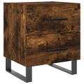 vidaXL Nočné stolíky 2 ks dymový dub 40x35x47,5 cm kompozitné drevo