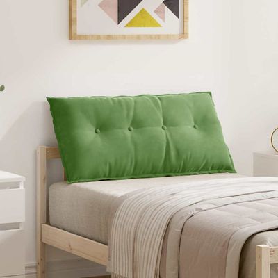 vidaXL Poduška na chrbát Svetlo zelená 100 x 50 cm Kordúrová tkanina