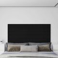 vidaXL Nástenné panely 12 ks čierne 90x15 cm látka 1,62 m²