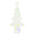 vidaXL Vianočný stromček 240 LED Viacfarebný 180 cm Akryl