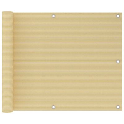 vidaXL Balkónová markíza béžová 75x500 cm HDPE