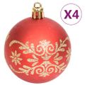 vidaXL 70-dielna sada vianočných ozdôb zlatá/červená