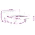 vidaXL Rozkladacia denná posteľ so zásuvkami žltá 90x200 cm zamat