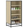 vidaXL Regál na topánky dub sonoma 48x38x97,5 cm spracované drevo