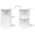 vidaXL Nočné stolíky 2 ks biele 46,5x29x61 cm kompozitné drevo