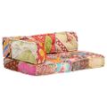 vidaXL Taburetka, patchwork, látka